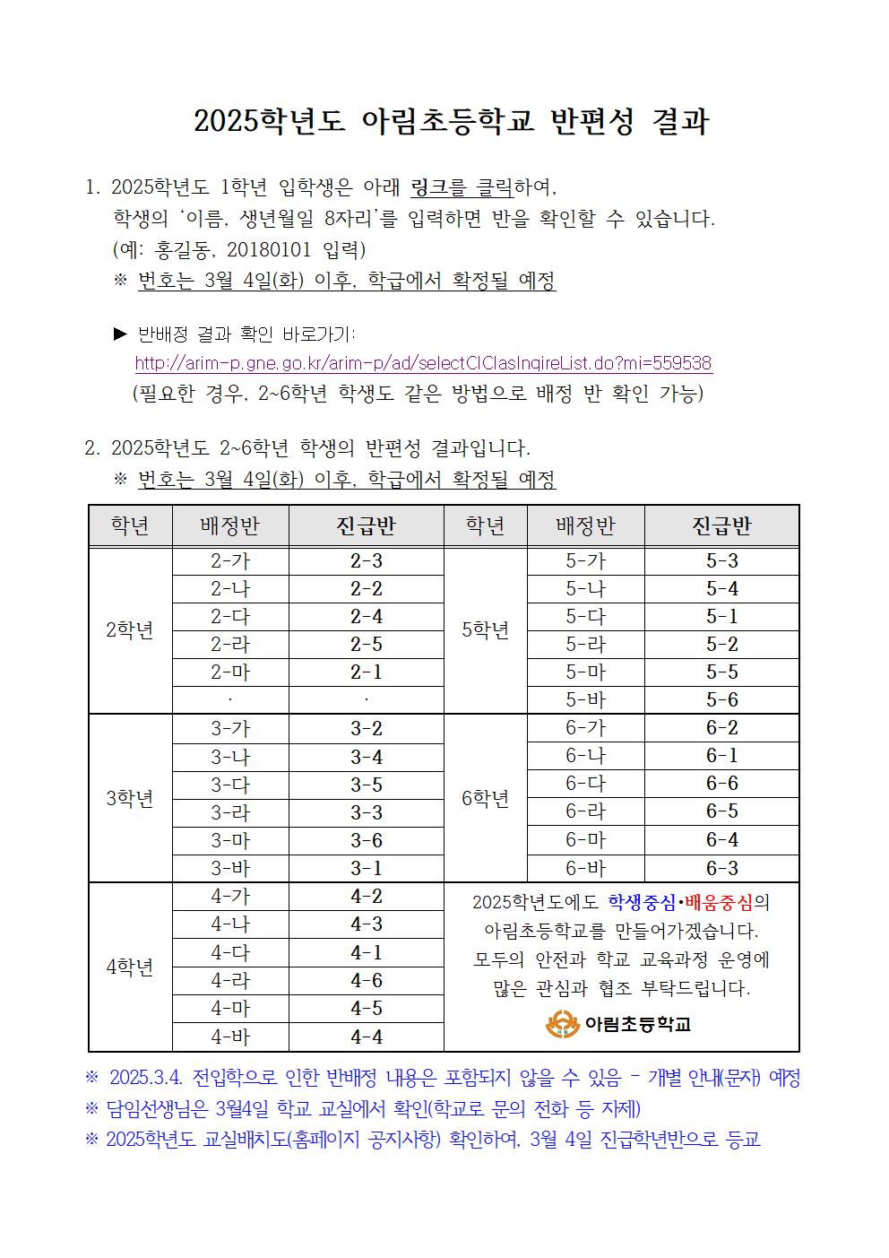 2025학년도 아림초등학교 반편성 결과-홈페이지 게시(20250227목 김원형).jpg